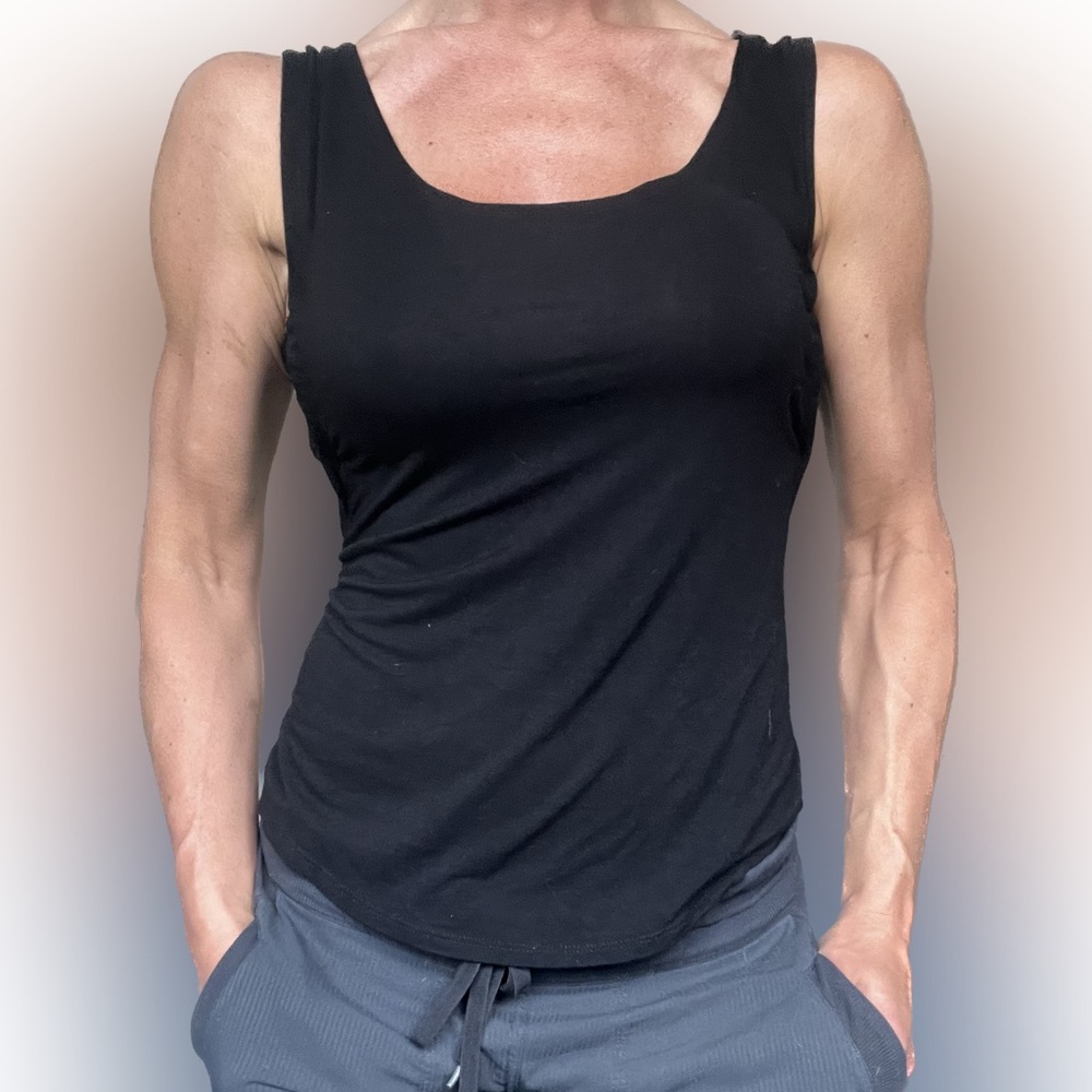 Perspectives tank with mesh cut outs